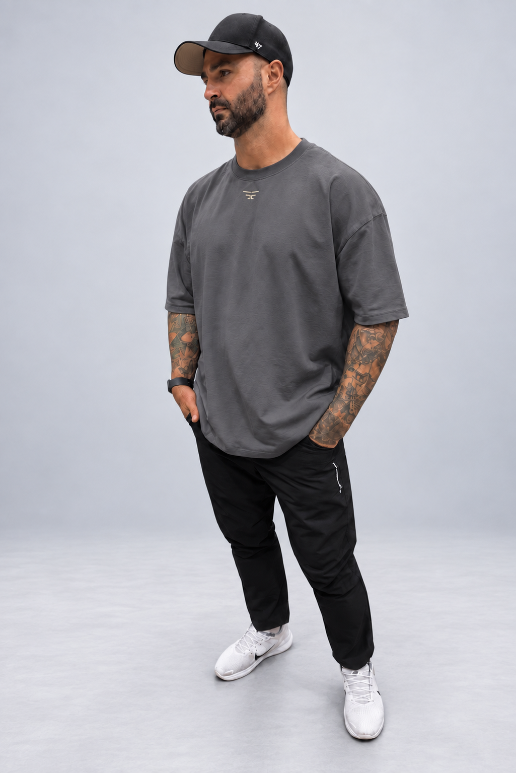 Oversized T-Shirt - Charcoal Grey