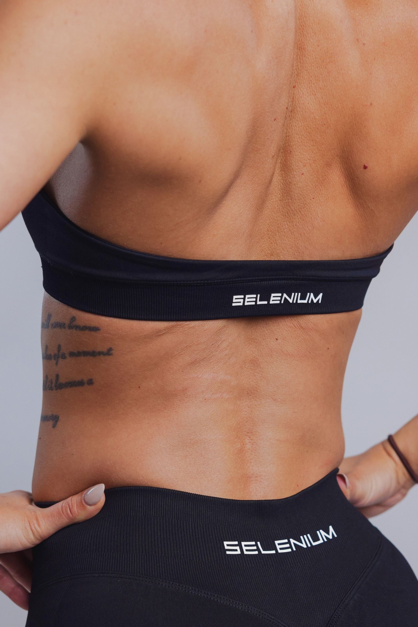 Emerge Halter Sports Bra - Core Black - Clearance