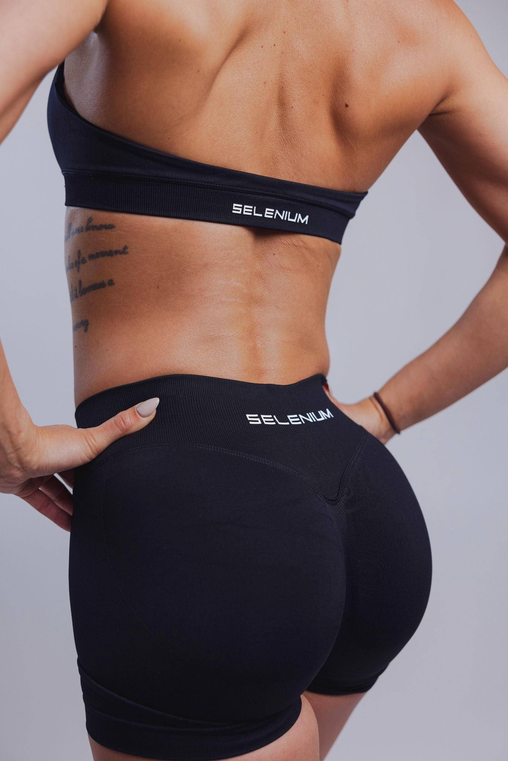 Emerge Halter Sports Bra - Core Black - Clearance