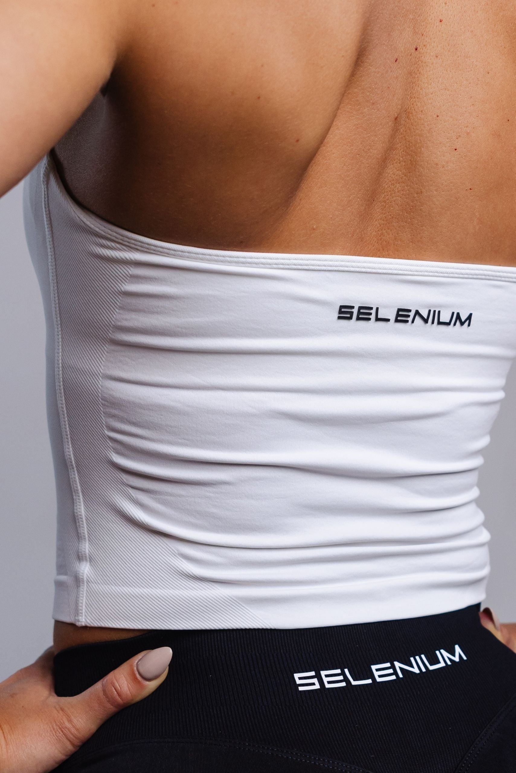 Emerge Halter Top - Core White - Clearance