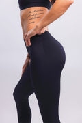 Emerge Mid-Rise Leggings - Black - Clearance